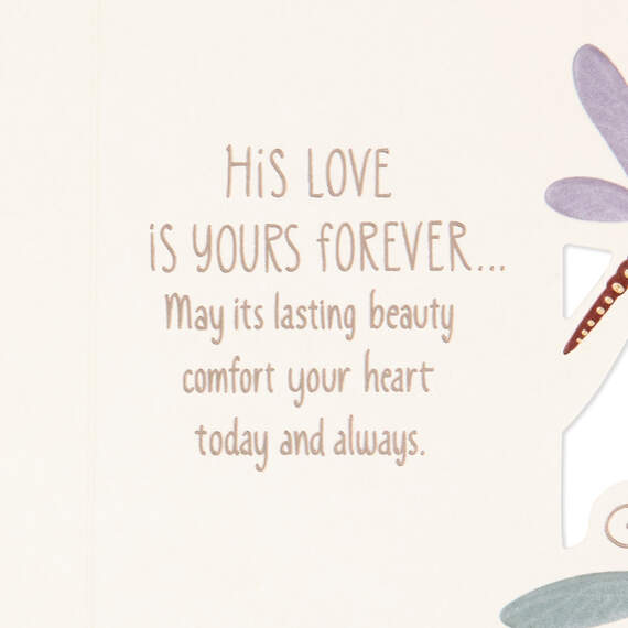 His Love Is Yours Forever Sympathy Card for Loss of Husband, , large image number 2