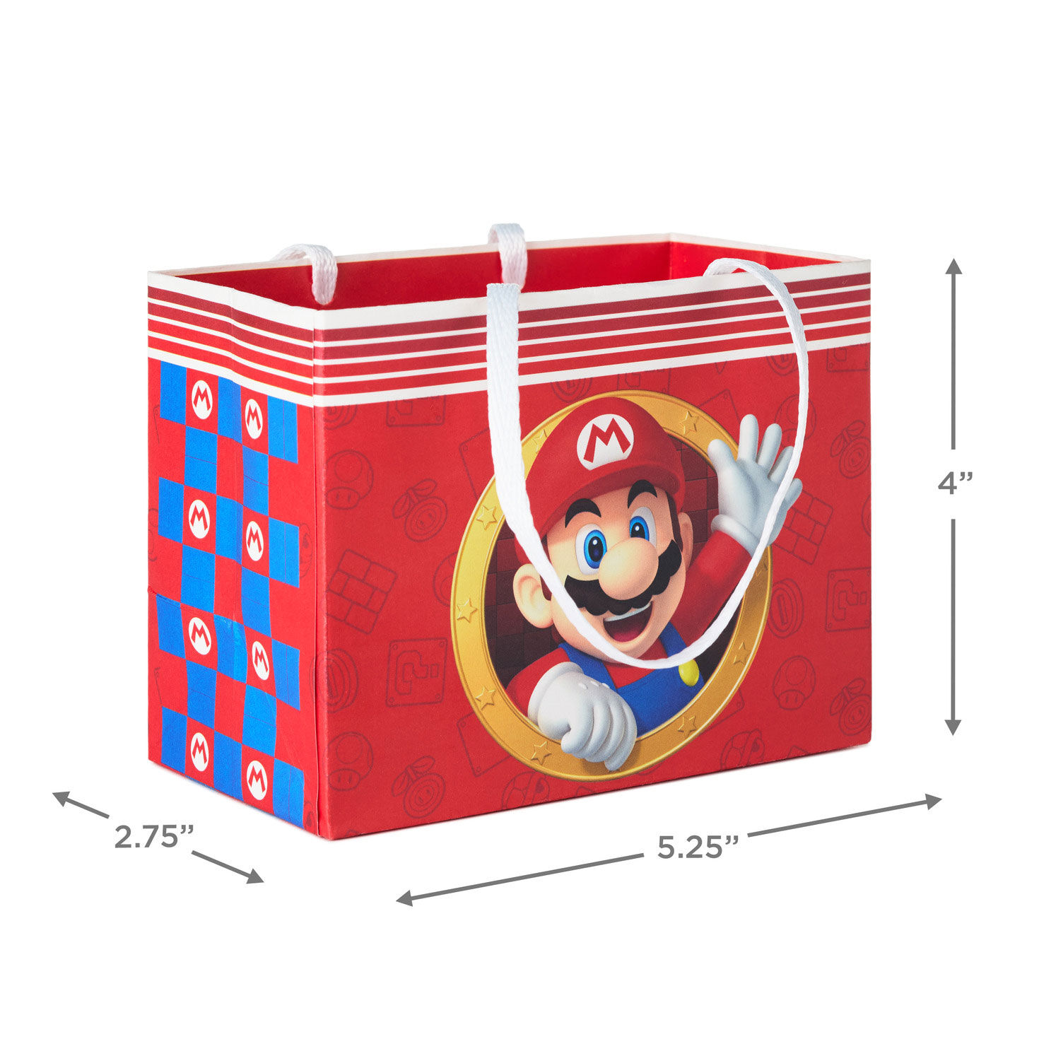 Super Mario and Friends Mini Gift Bag Set measurement image number 3