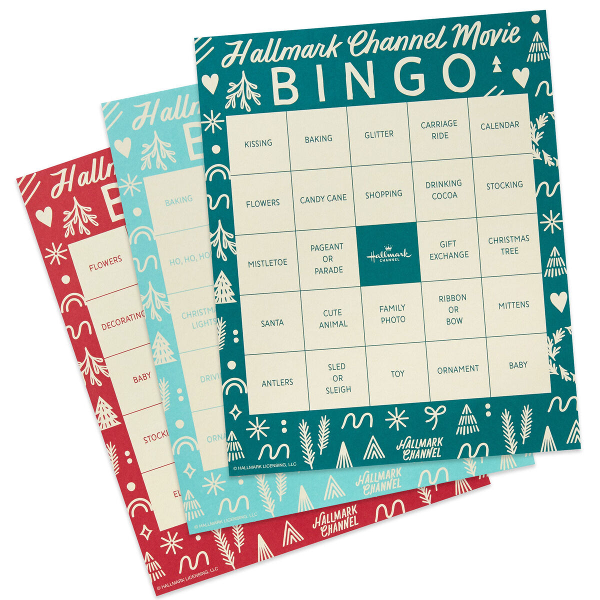 Hallmark Channel Movie Bingo Game Pad Puzzles & Games Hallmark