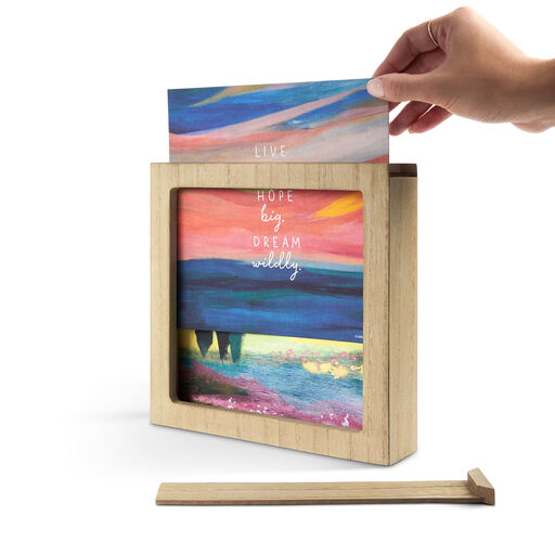 Demdaco ArtLifting Daily Affirmations Frame With 25 Interchangeable Prints, 