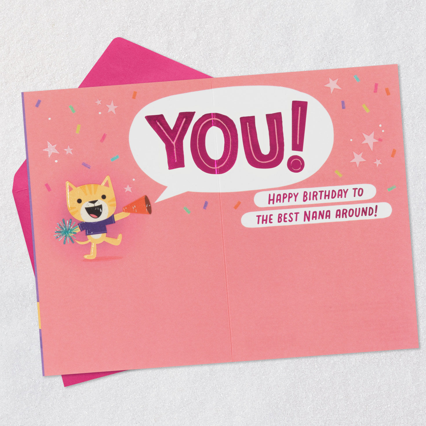 Cat Cheerleaders Birthday Card for Nana, , large image number 3