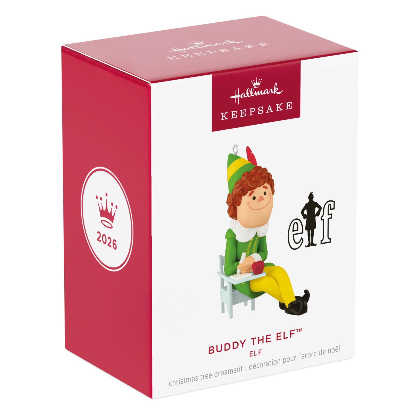 Buddy the Elf Sitting at Desk Keepsake Ornament package front image number 7