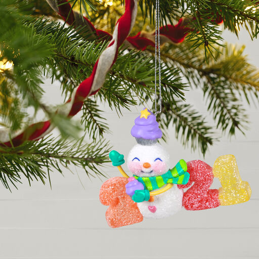 Keepsake Christmas Ornament 2021 Year Dated Mom Thanks Heart Butterfly