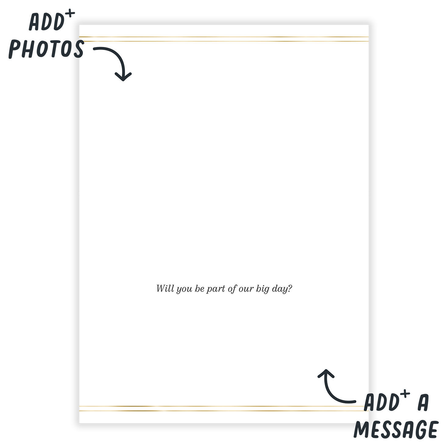 Personalized Pink & Gold Frame Photo Card  image number 3