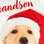 Golden Retriever in Santa Hat Grandson Christmas Card Card Front Detail image number 4