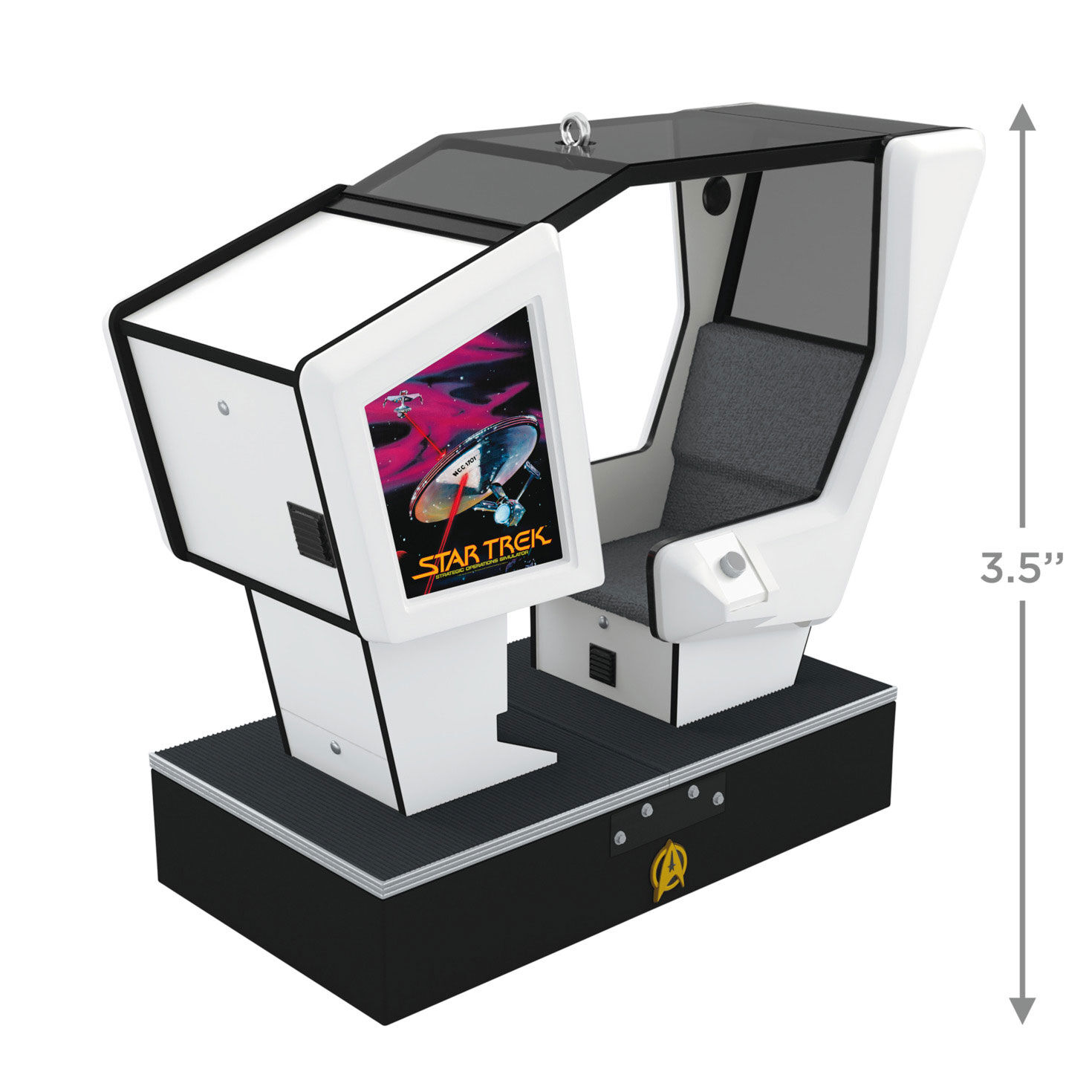 Star Trek Arcade Game Keepsake Ornament measurement image number 3