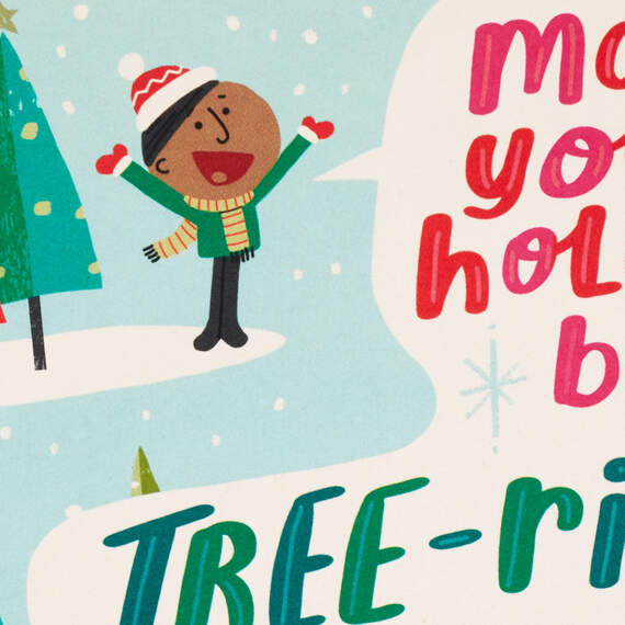 Tree-rificly Tree-mendous Funny Pop-Up Christmas Card, , large image number 4