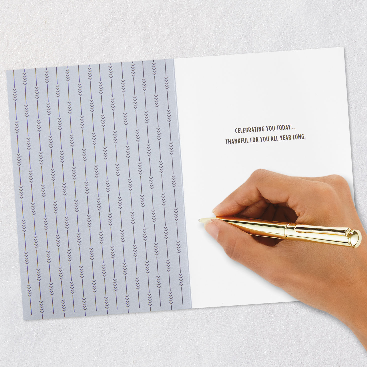 Hallmark Signature Celebrating You Father's Day Card Signing card image number 6