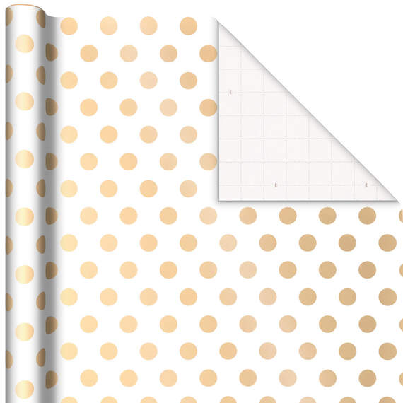 Gold and White 3-Pack Wrapping Paper, 105 sq. ft. total, , large image number 4
