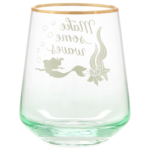 Disney The Little Mermaid Ariel Stemless Glass, 16 oz., 