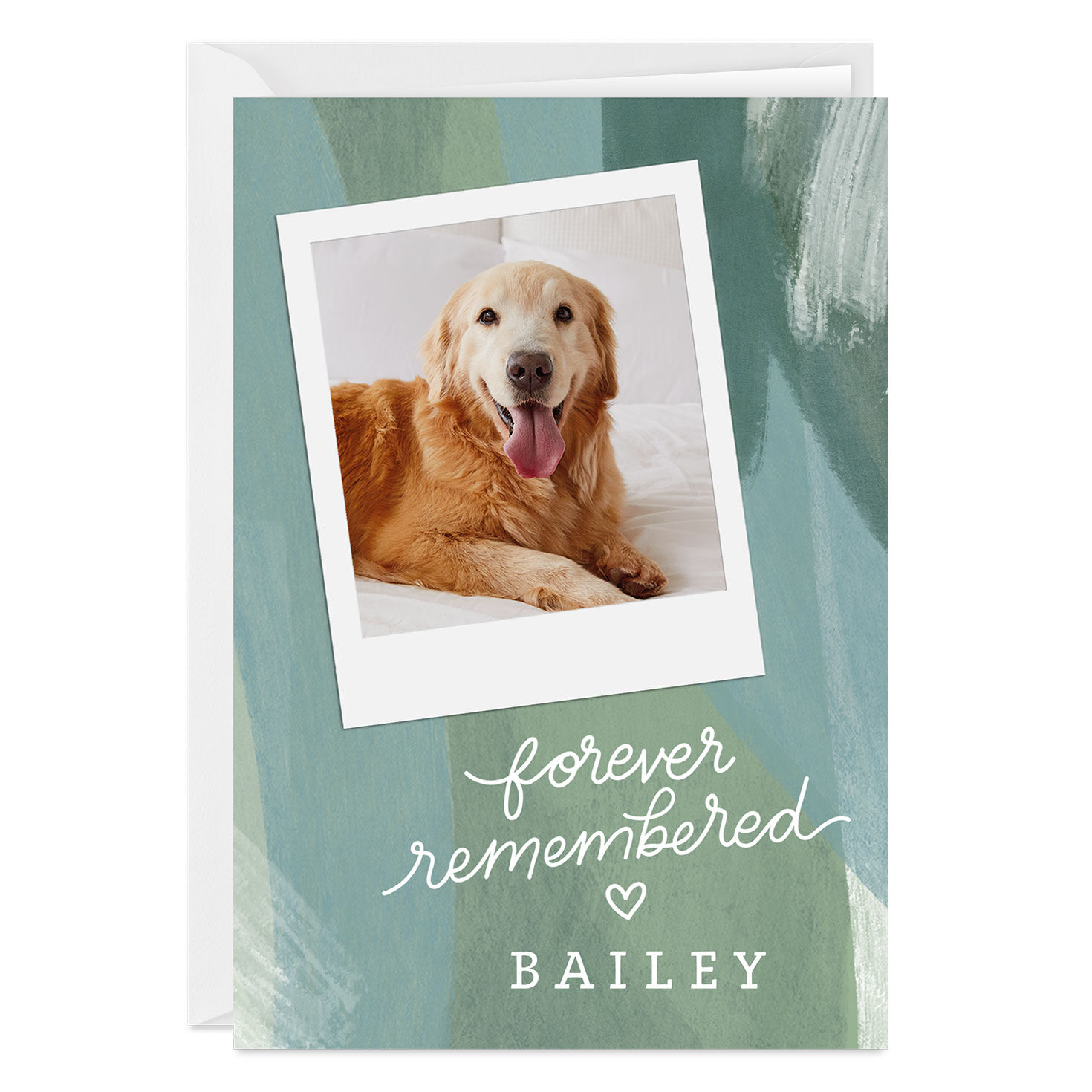 Forever Remembered Custom Sympathy Card