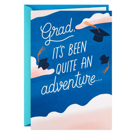 It's Been Quite an Adventure 3D Pop-Up Graduation Card, 