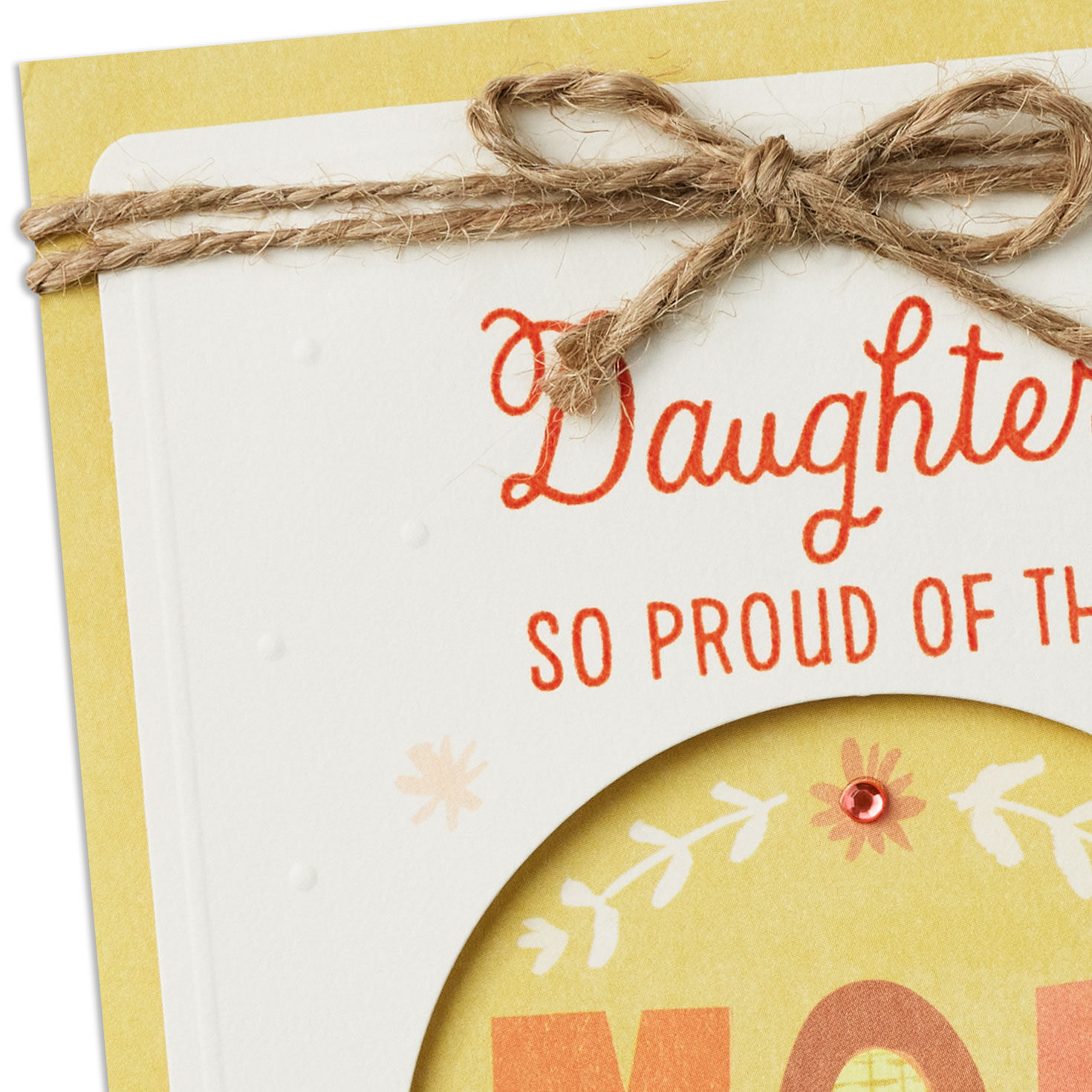 Yellow and Orange Mother's Day Card for Daughter Card Front Detail image number 5