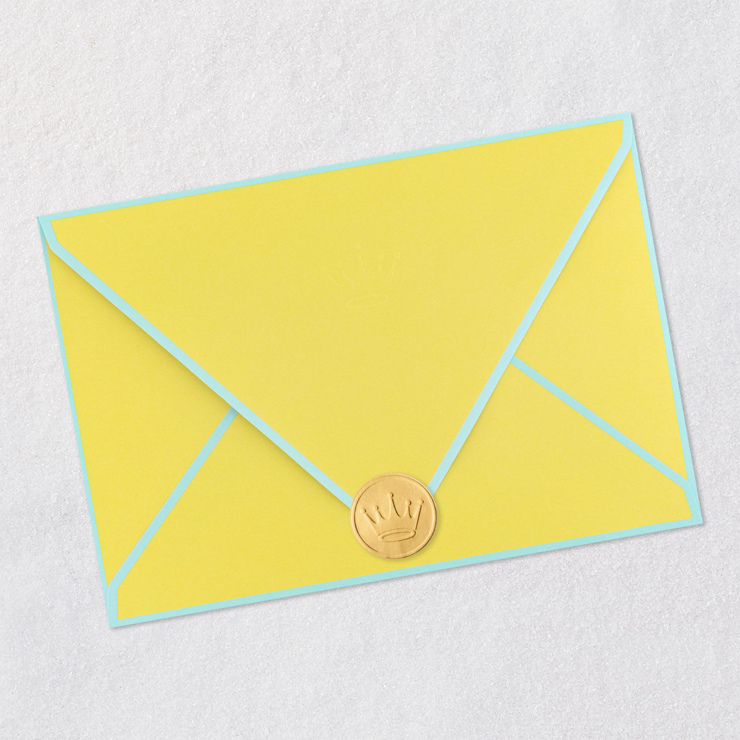 Bunny Ears with Sunglasses Paper Craft Easter Card Envelope Back with Seal image number 10