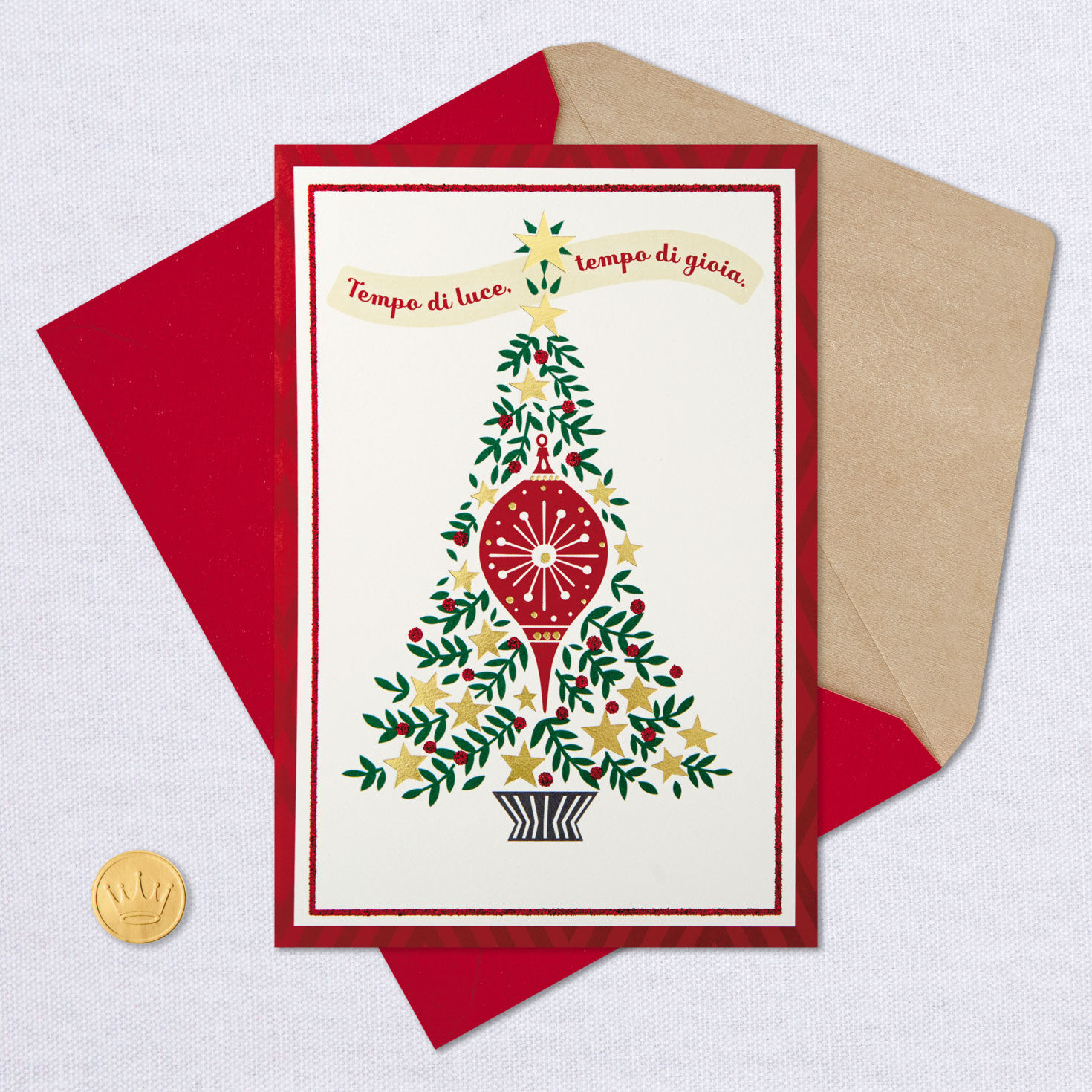 Season of Light and Joy ItalianLanguage Christmas Card Greeting Cards Hallmark
