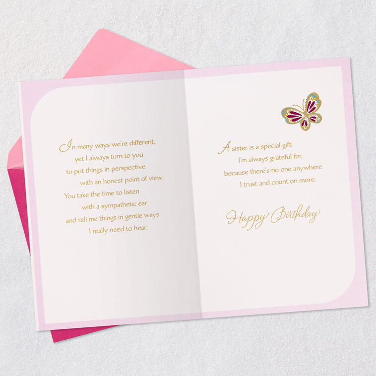 My Sister, a Friend I'm Always Grateful For Birthday Card, , large image number 4