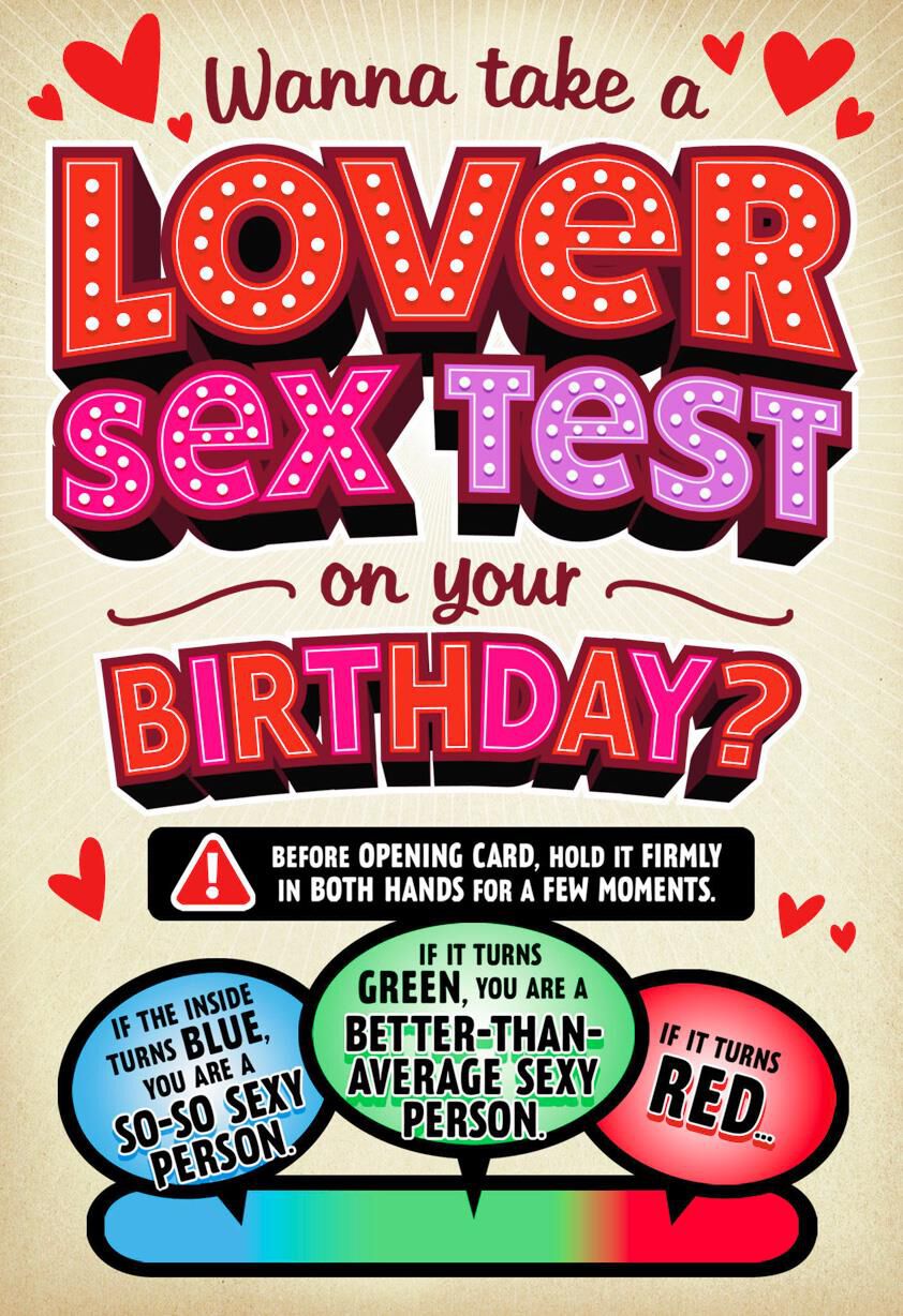 How Sexy Are You Romantic Birthday Card