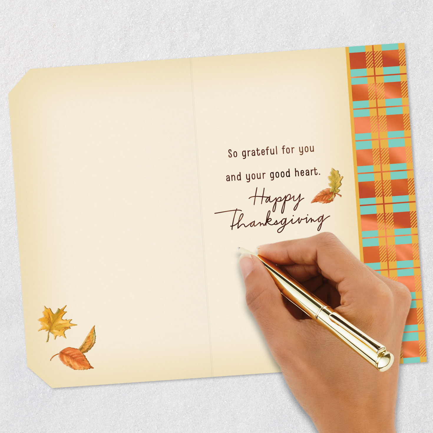So Grateful for People Like You Thanksgiving Card, , large image number 6
