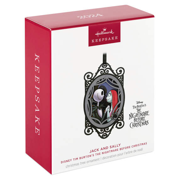 Disney Tim Burton's The Nightmare Before Christmas Jack and Sally Papercraft Ornament, , large image number 7