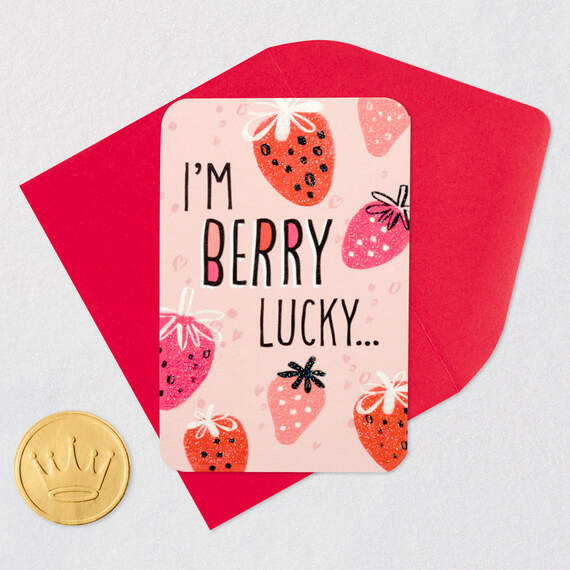 3.25" Mini Berry Lucky to Know You Card, , large image number 6