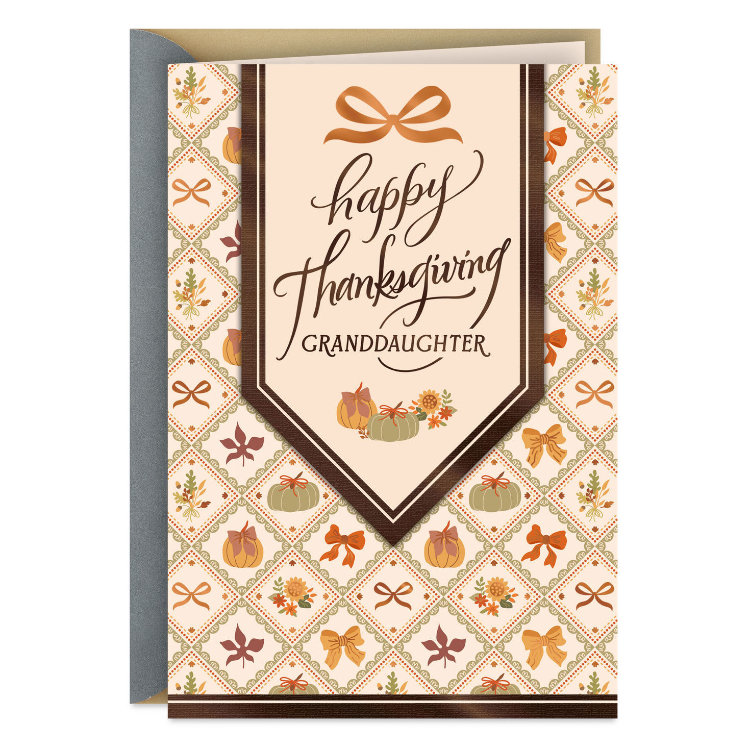 You're One of Life's Blessings Thanksgiving Card for Granddaughter