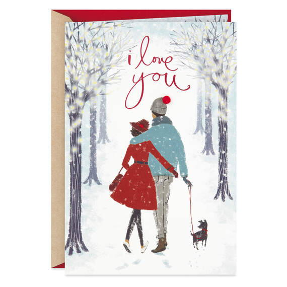 Just Saying Romantic Christmas Card, , large image number 1
