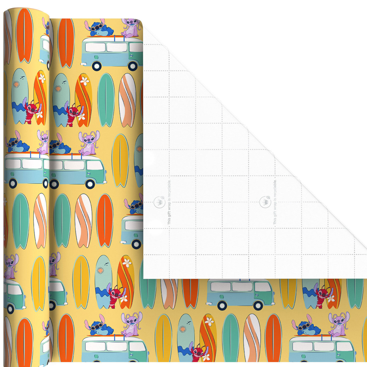 Disney Stitch and Friends Mini Gift Wrap Roll Trio Wrap square image number 4