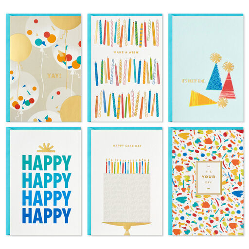 Bright Birthday Wishes Boxed Birthday Cards Assortment, Pack of 36, 