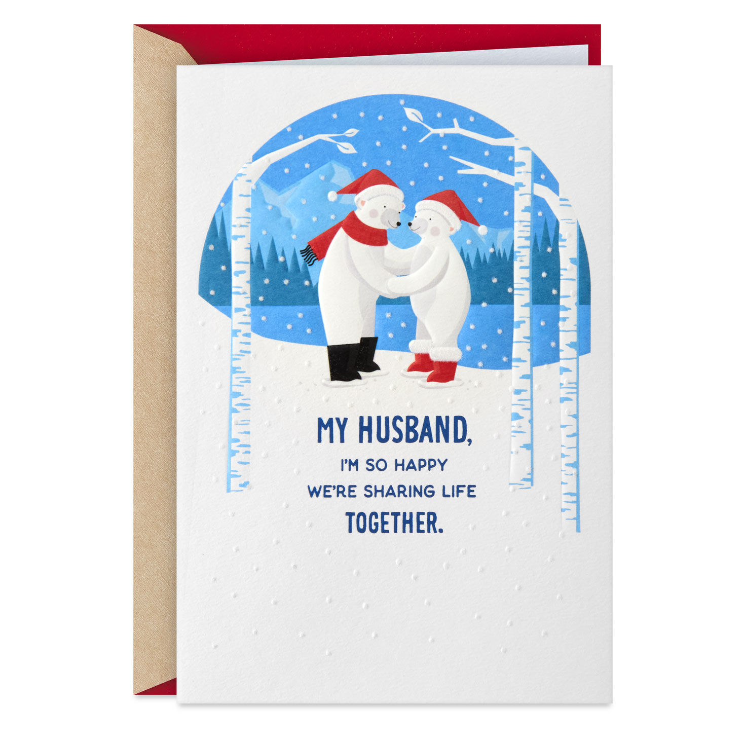 So Happy We're Sharing Life Together Christmas Card for Husband