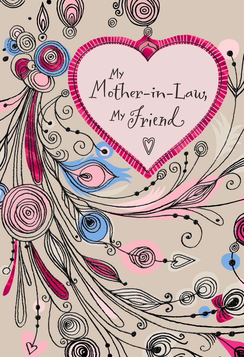 My Mother-in-Law, My Friend Valentine's Day Card