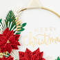 Merry Christmas Card With Floral Hoop Wreath, , large image number 4