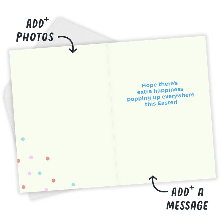 Happiness Popping Up Custom Easter Card, , large image number 4