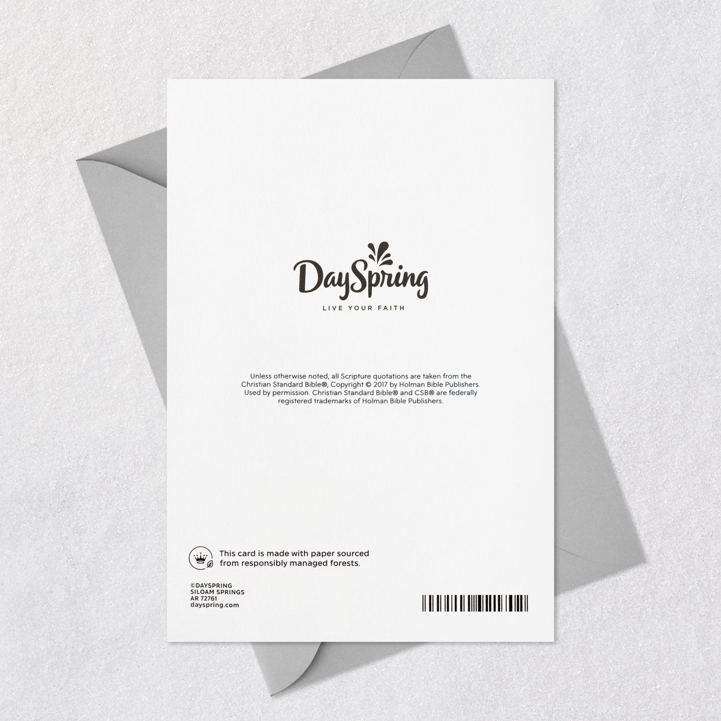 Globe, Mortarboard and Books Religious Graduation Card Card Back with Envelope image number 8