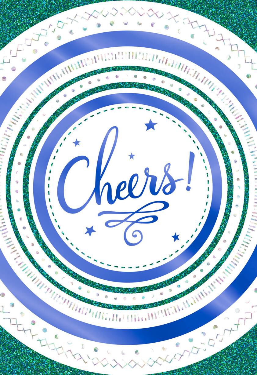 Cheers Blank Congratulations Card