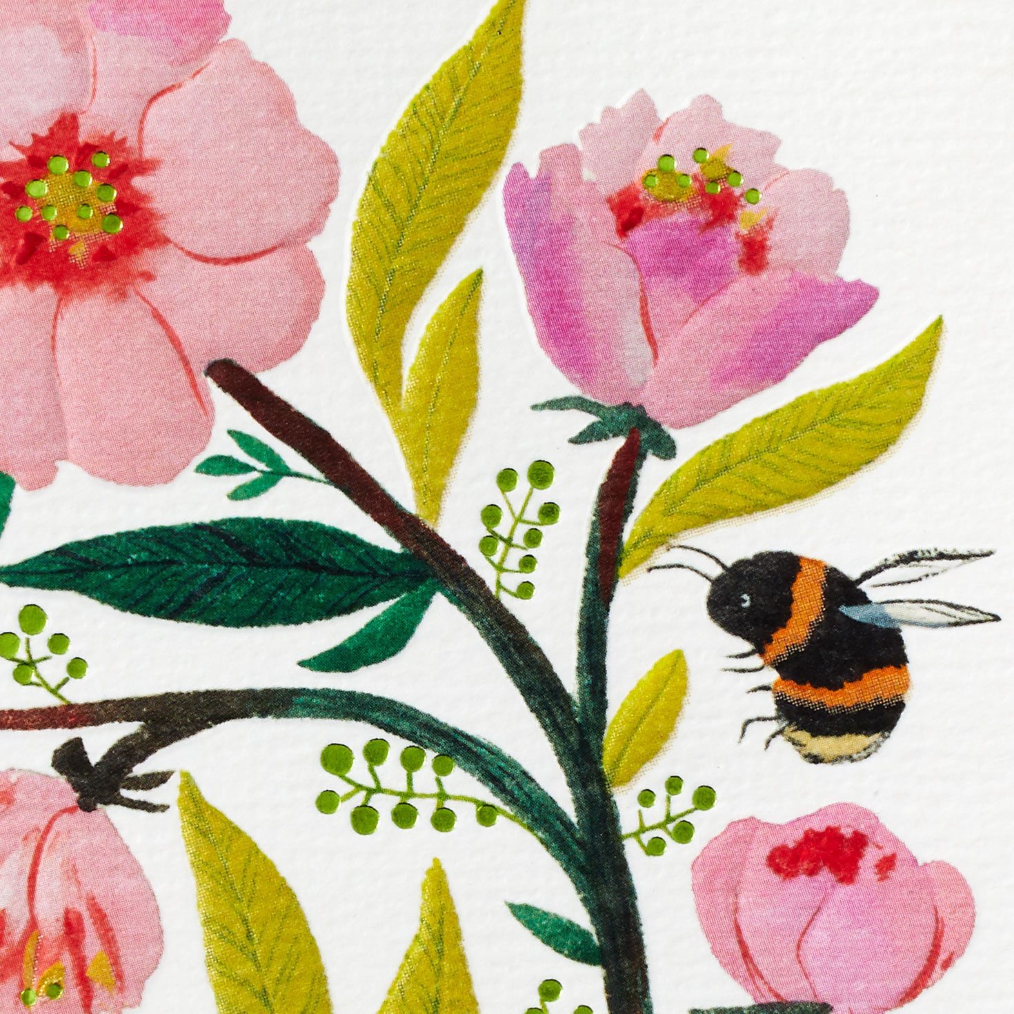 Pink and Green Floral Spring Renewal Easter Card  image number 4