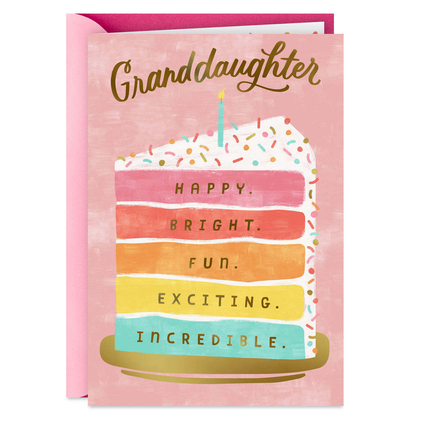 Cake Slice Happy and Bright Birthday Card for Granddaughter for only USD 2.99 | Hallmark