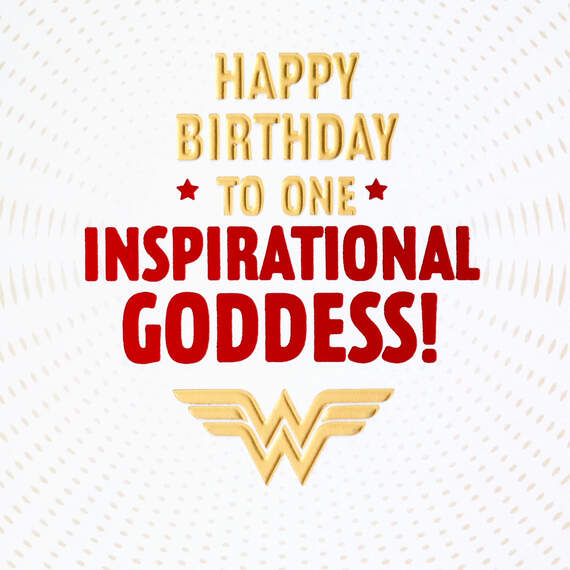 Wonder Woman™ Inspirational Goddess Birthday Card for Her, , large image number 2