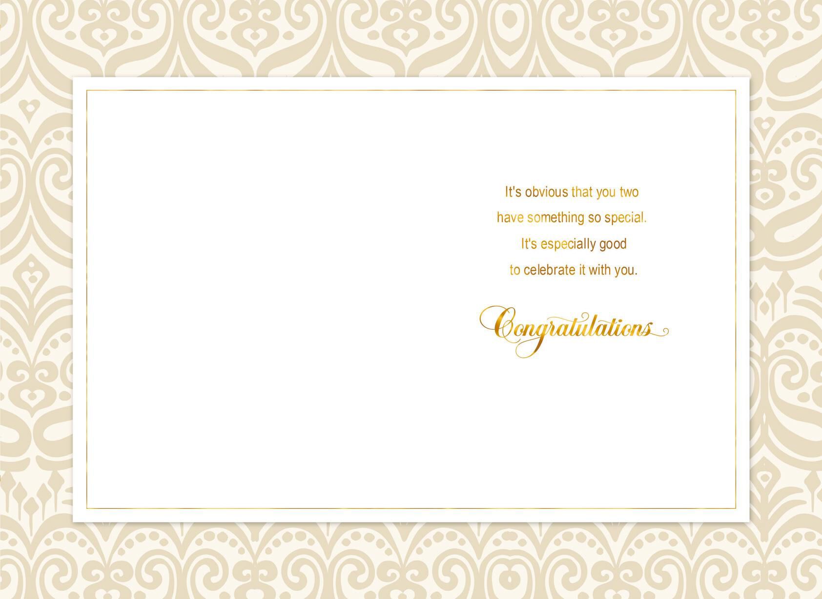 Golden Couple Wedding Card