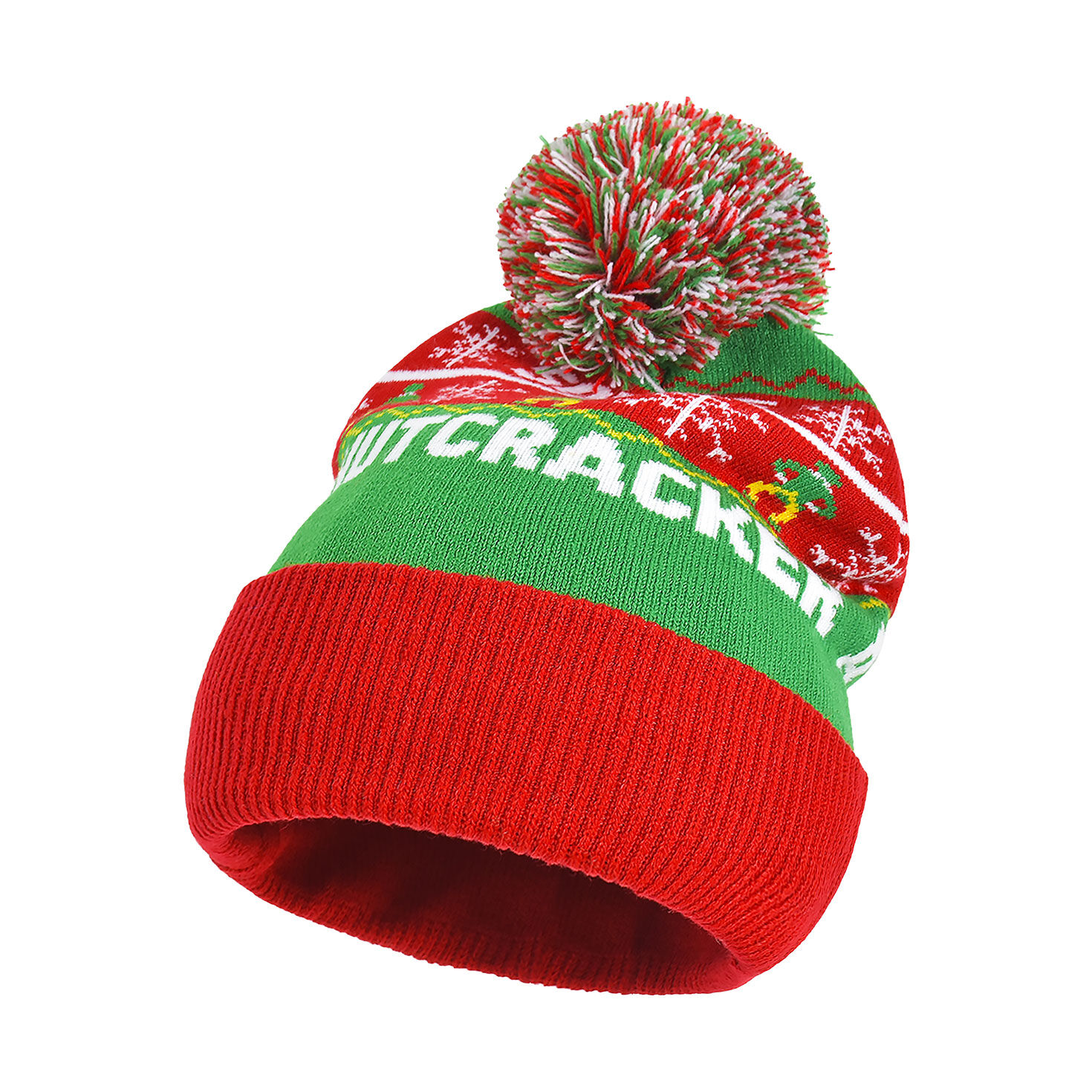 Elf Movie Son of a Nutcracker Fair Isle Beanie Tilted Front image number 3
