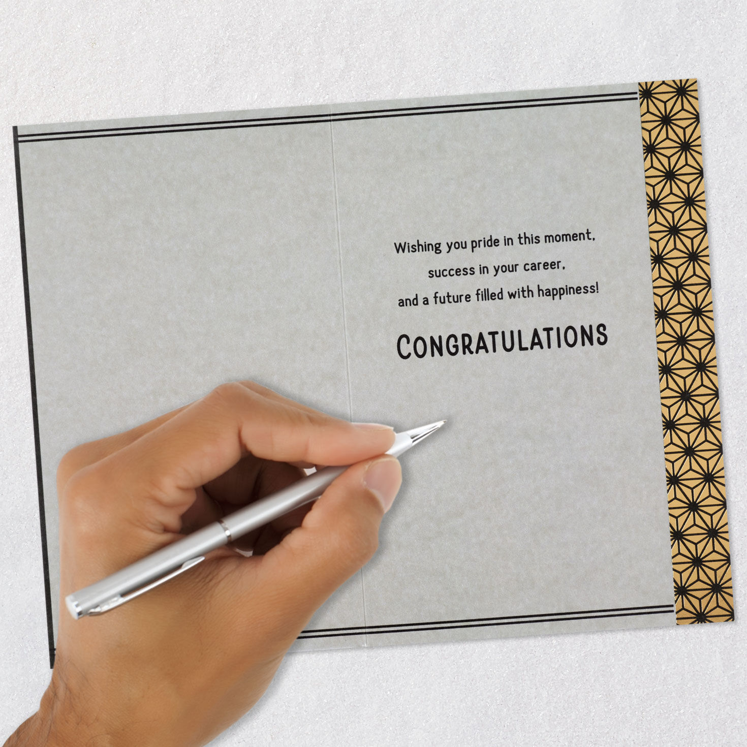 Ivy and Diploma on Column College Graduation Card Signing card image number 6