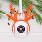 Astros Reindeer Baseball Christmas Ornament hanging on tree image number 2