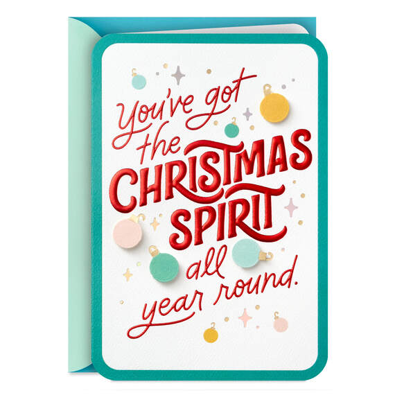 Grateful for Your Christmas Spirit Christmas Card