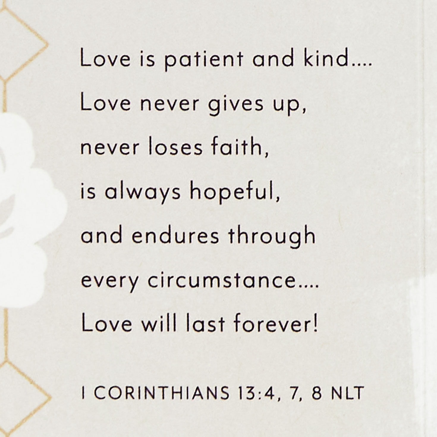 Blessings, Joy and Love Religious Wedding Card, , large image number 3