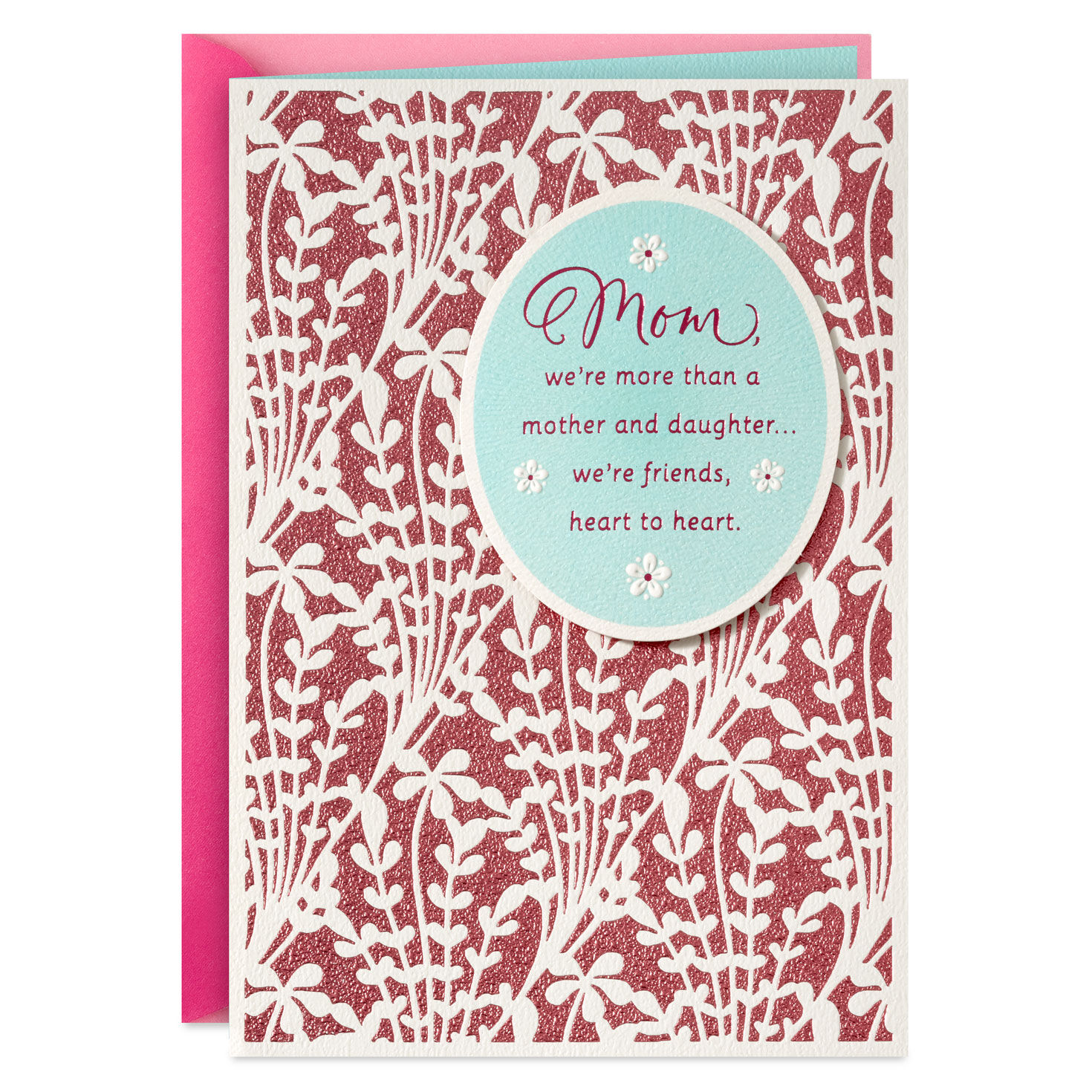 Friends Heart to Heart Mother's Day Card for Mom From Daughter