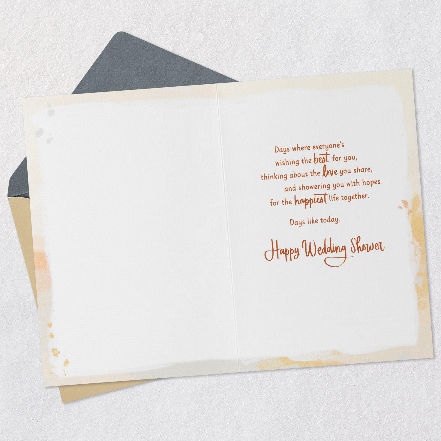 Enjoy the Days to Come Wedding Shower Card, , large image number 3