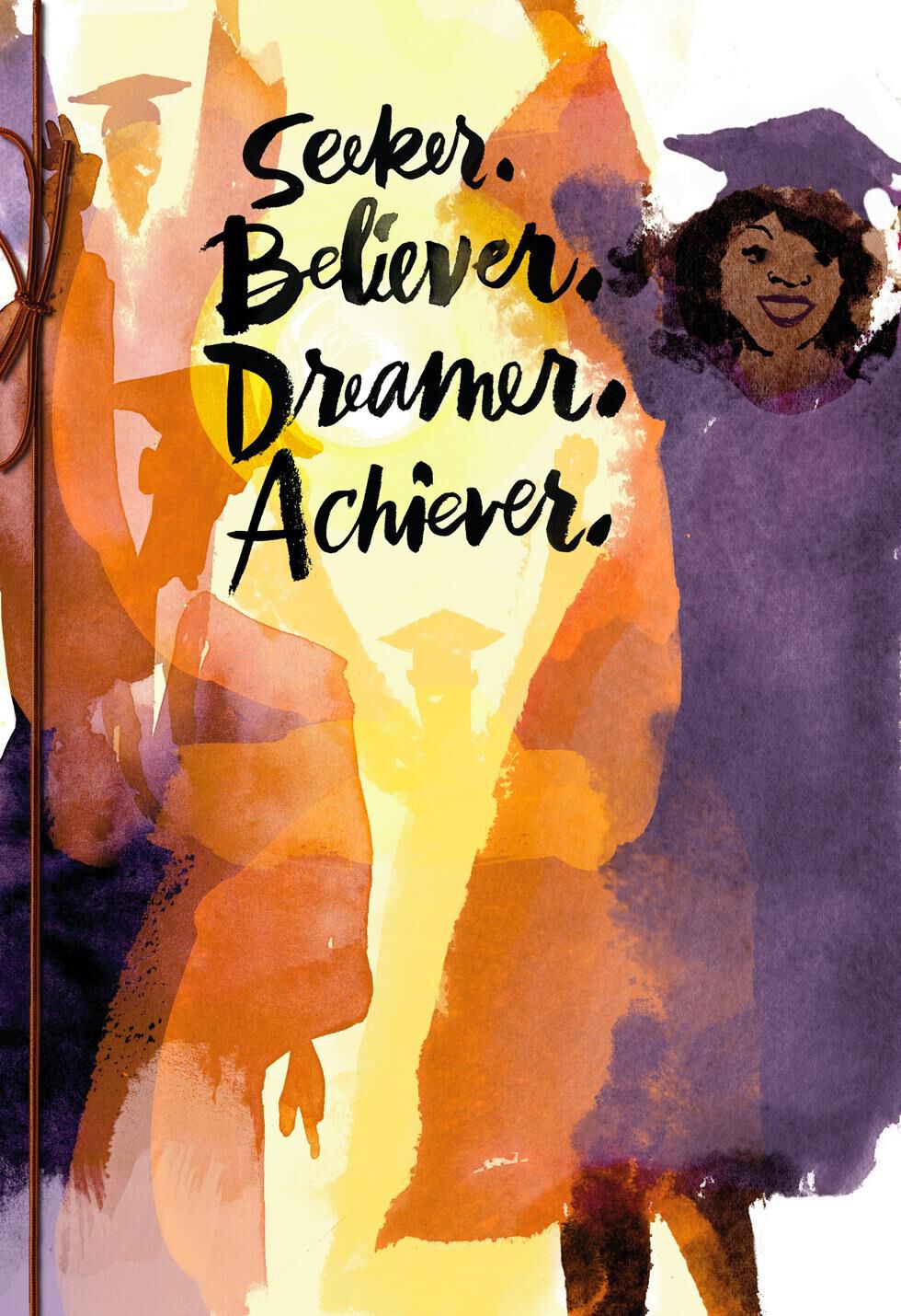 Believer and Achiever High School Graduation Card