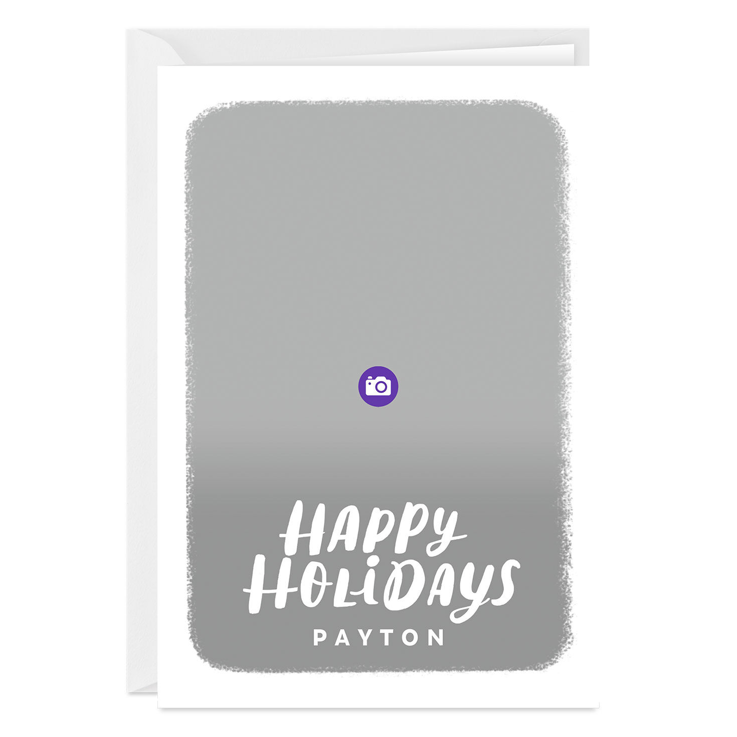 White Frame Custom Holiday Card, , large image number 3