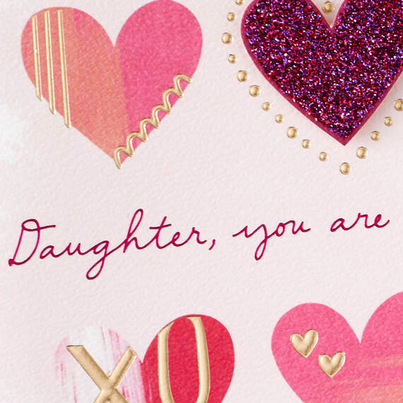 You are One-of-a-Kind Amazing Valentine's Day Card for Daughter, , large image number 4
