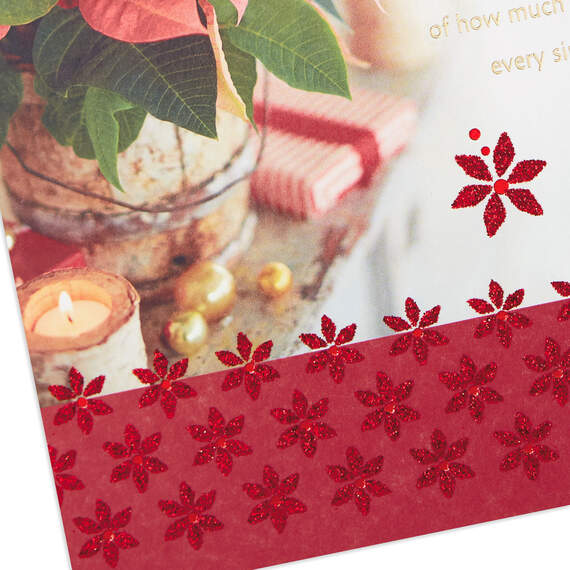 Poinsettia Flowers Christmas Card for Daughter, , large image number 4