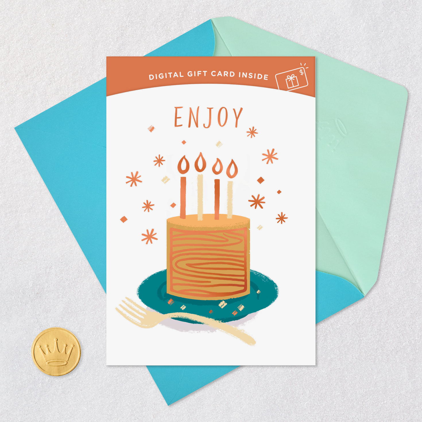 Enjoy Every Moment Cake With Candles Gift Card Greeting Birthday Card for only USD 4.99 | Hallmark